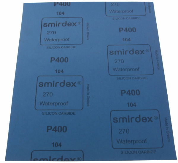 Бумага наждачная водостойкая p-400 (230х280) smirdex