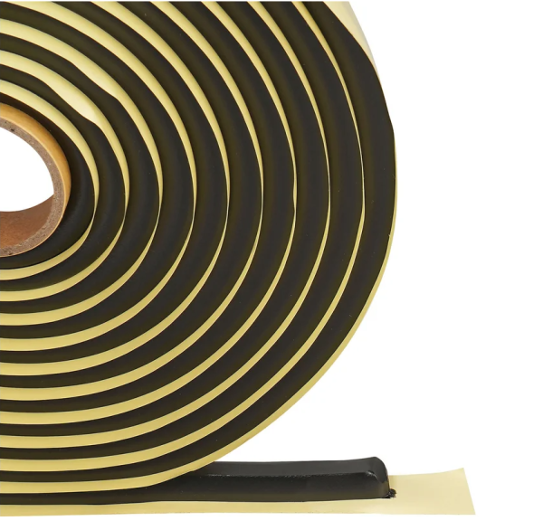 Лента-герметик для вклейки стекол (фары,стоп-сигналы,бок.стёкла), бутиленовая, 9,5мм*4,5 м, черн.