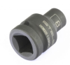 Головка ударная шестигранная, 8 мм, 1/2", crmo// stels