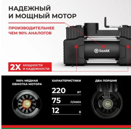 Компрессор мистраль-75 12v 75л/мин белак