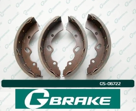 Колодки тормозные барабанные fuso canter (к-т на ось) (g-brake) gs06722
