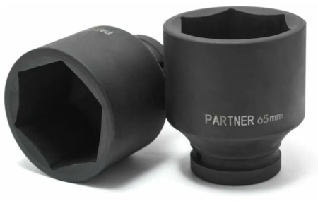 Головка торцевая ударная удлиненная 1" 6-гр. 65мм partner