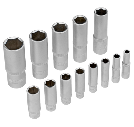 Набор инструментов, 1/2", 1/4", crv, пластиковый кейс 69 предметов stels