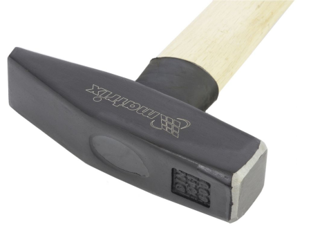 Молоток слесарный, 600 г, квадратный боек, деревянная рукоятка matrix