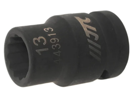 Головка торцевая ударная 6-гранная 1/2" х 13мм, длина 38мм jtc /1/10/200