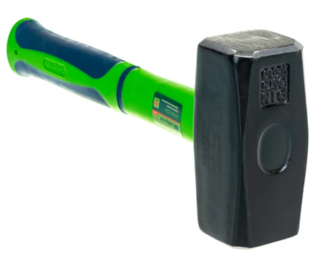 Кувалда, 1500 г, фибергласовая обрезиненная рукоятка// сибртех