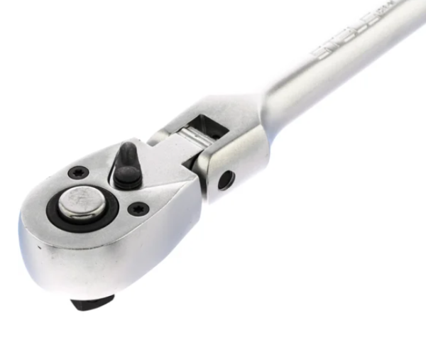 Ключ-трещотка 3/8", crv, 120 зубьев, цельнометаллический, хром gross