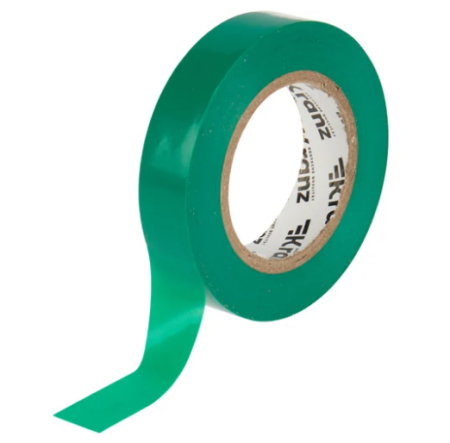Изолента 15мм х 20м зеленая  