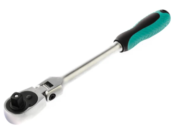 Ключ-трещотка 3/8", crv, 120 зубьев, цельнометаллический, хром gross
