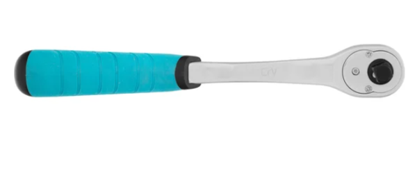 Ключ-трещотка 3/8", crv, 90 зубьев, усиленный, хром gross