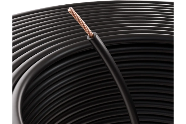 Провод монтажный пгва 1x0.75 мм 2 черный,(цена за 1 м) (rexant)