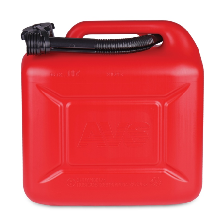 Канистра топливная пластик 10л. (красная) avs tpk-10