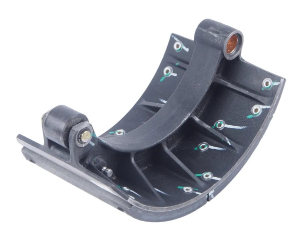 Колодки тормозные shacman shaanxi f3000 задние с накладками, без ролика (1шт.) oem (shacman)