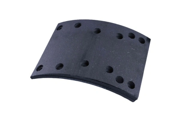 Накладка тормозная нижняя sany/shacman 10 отв. d8, 410 (160х210) 1 шт. (oem)
