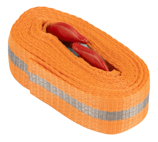 Трос буксировочный 2,5 тонны, 2 крюка, пакет, россия  stels