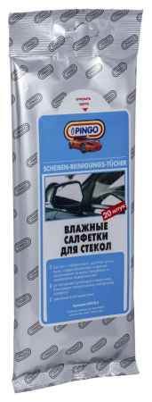Влажные салфетки pingo для стекол автомобильные №20