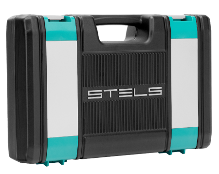 Набор инструментов, 1/2", 1/4", crv, пластиковый кейс 69 предметов stels