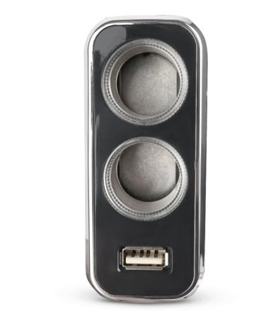 Разветвитель прикуривателя avs 12/24 (на 2 выхода+usb) cs212u