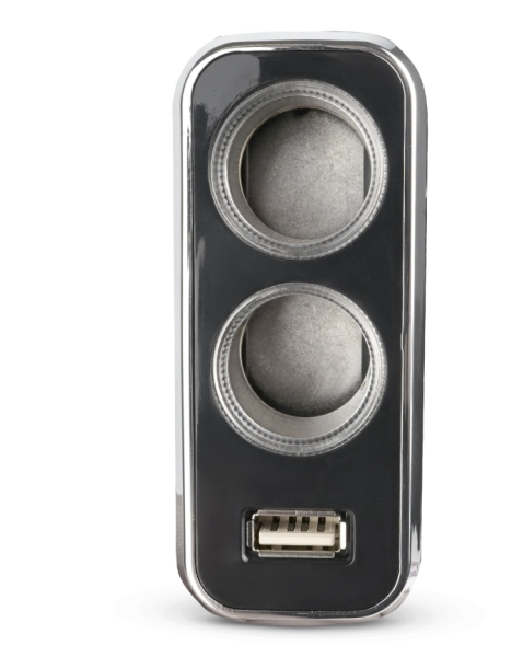 Разветвитель прикуривателя avs 12/24 (на 2 выхода+usb) cs212u