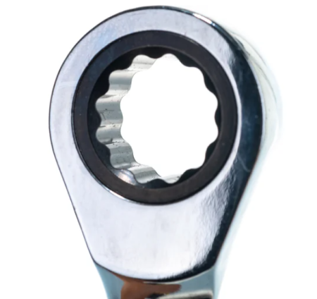 Ключ накидной  трещоточный 10х13мм (на держателе) эврика 1/25