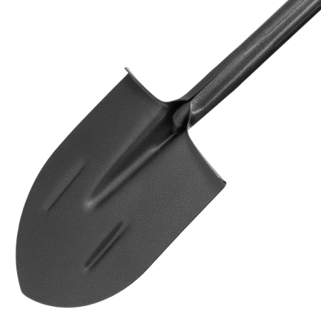 Лопата штыковая из рельсовой стали с чер. 1 сорт и ребрами жесткости с ручкой (gigant) 