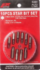 Набор бит 1/4"dr torx t7-t40 10 предметов в боксе jtc