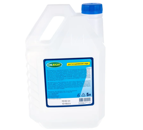 Вода дистиллированная 5л (oil right)   