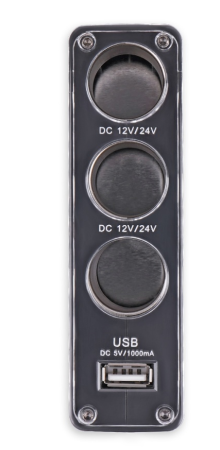 Разветвитель прикуривателя avs 12/24 (на 3 выхода+usb) cs313u