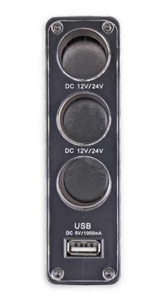 Разветвитель прикуривателя avs 12/24 (на 3 выхода+usb) cs313u