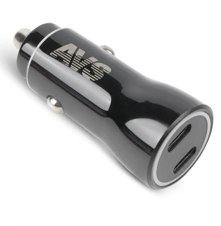 Usb автомобильное зарядное устройство avs 2 порта uc-740 (pd type c 40w)