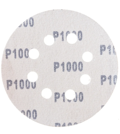 Круг шлифовальный перфорированный, 8 отверстий, 125 мм, p1000, 5 шт росомаха 438810