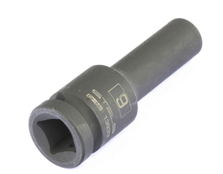 Головка ударная удлиненная шестигранная, 9 мм, 1/2", crmo// stels