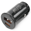 Usb автомобильное зарядное устройство avs 2 порта uc-614 (usb qc 3.0+pd type c)