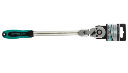 Ключ-трещотка 3/8", crv, 120 зубьев, цельнометаллический, хром gross