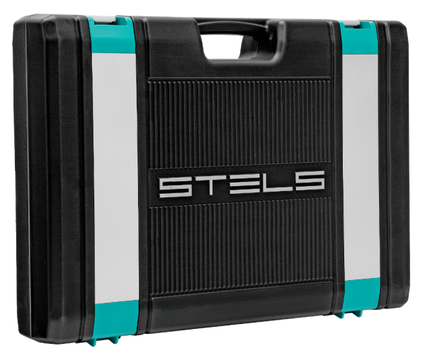 Набор инструментов, 1/2", 1/4", crv, пластиковый кейс 98 предметов stels