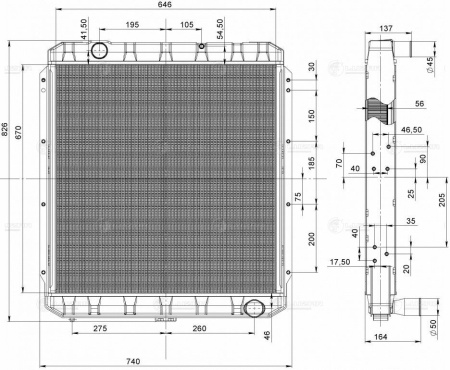 Радиатор камаз-4308 (luzar)