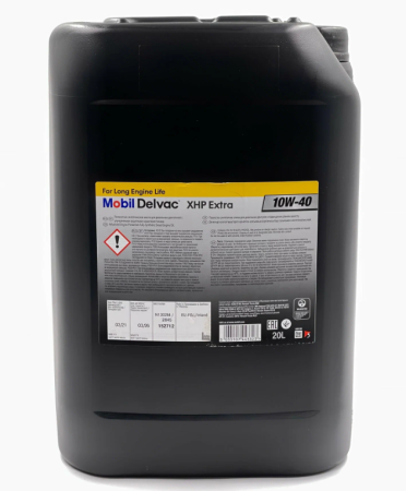 Масло моторное mobil delvac extra xhp 10w40, синтетическое, 20 л