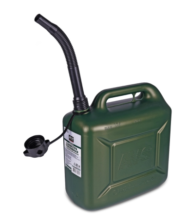 Канистра топливная пластик 10л. (тёмн.зелён.) avs tpk-z 10