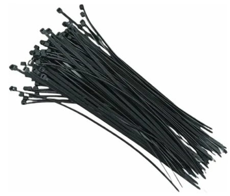 Хомут стяжка нейлон. 4.8х370 мм. черный