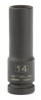 Головка ударная удлиненная шестигранная, 14 мм, 1/2", crmo// stels