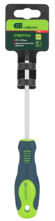 Отвертка, ph1х100 мм, crv, 2к рукоятка// сибртех