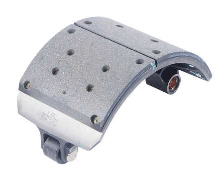 Колодки тормозные shacman shaanxi f3000 задние с накладками, без ролика (1шт.) oem (shacman)