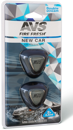 Ароматизатор  double stream (аром. new car/новая машина) (мини мембрана)