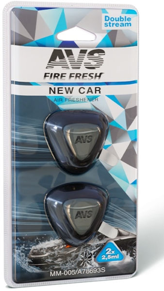 Ароматизатор  double stream (аром. new car/новая машина) (мини мембрана)