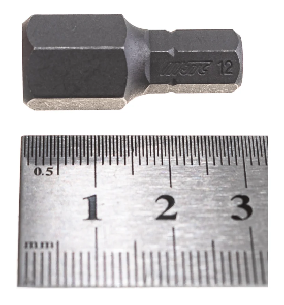 Бита hex h12х30мм 5/16" dr 6-ти гранная jtc 