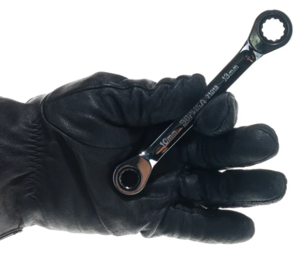 Ключ накидной  трещоточный 10х13мм (на держателе) эврика 1/25