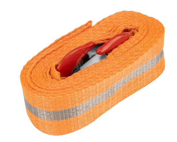 Трос буксировочный 2,5 тонны, 2 крюка, пакет, россия  stels