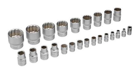 Набор инструментов, 1/2", 1/4", crv, пластиковый кейс 76 предметов stels