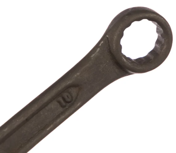 Ключ комбинированый, 10 мм, crv, фосфатированный сибртех