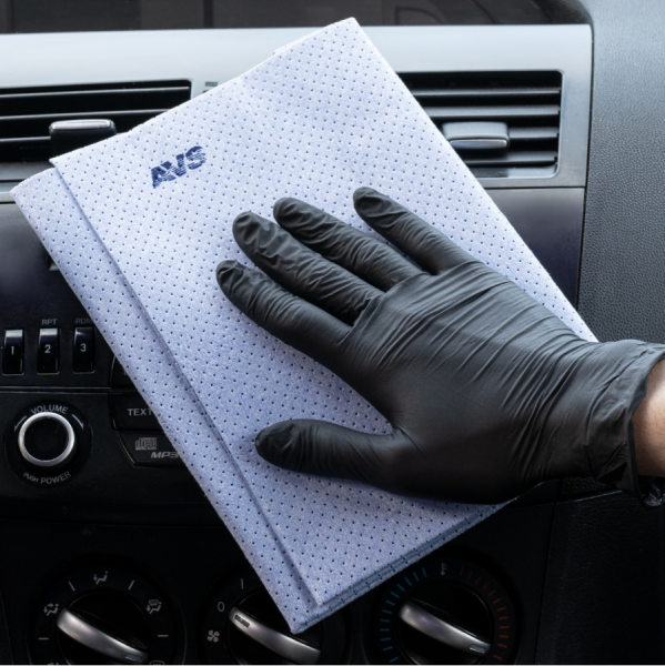 Искусственная замша с перфорацией avs bch-4055 (40*55 см) (голубая)